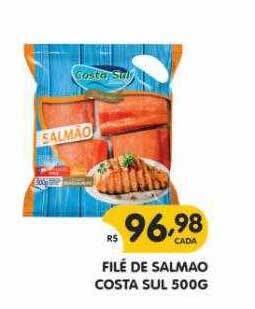 Supermercados Real Filé de salmao costa sul oferta