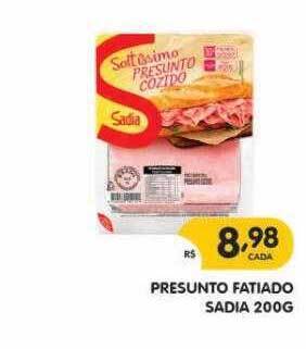 Supermercados Real Presunto fatiado sadia oferta