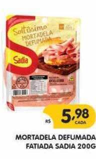 Supermercados Real Mortadela defumada fatiada sadia oferta