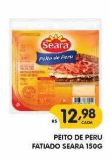 Supermercados Real Peito de peru fatiado seara oferta