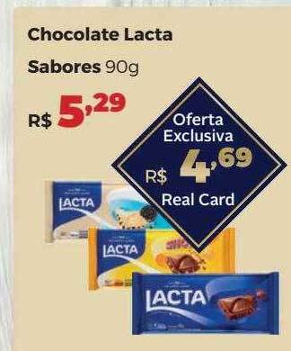 Villarreal Supermercados Chocolate lacta sabores oferta