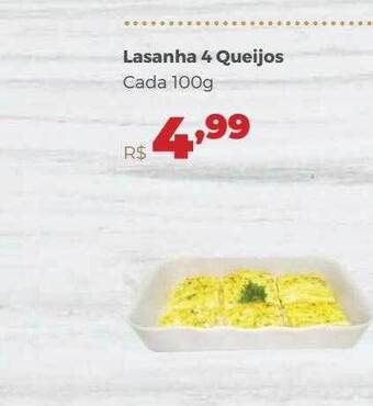Lasanha 4 queijos cada