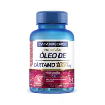 Óleo cártamo catarinense nutrição 1000mg com 90 cápsulas