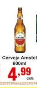 Rossi Supermercado Cerveja Amstel 600ml oferta