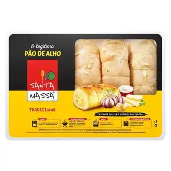 São Roque Supermercados Pão de alho santa massa tradicional pacote 400g oferta