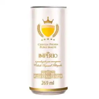 Varejão Irmãos Patrocinio Cerveja império lata 269ml oferta