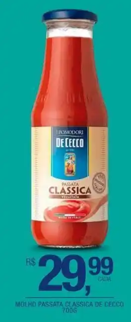DB Supermercados Molho passata classica de cecco 700g oferta