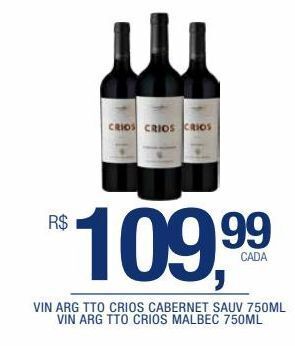 DB Supermercados Vin arg tto crios cabernet sauv 750ml oferta