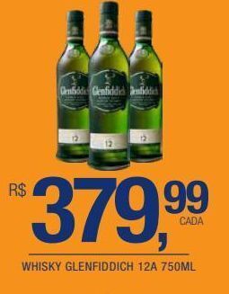 DB Supermercados Whisky glenfiddich 12a 750ml oferta