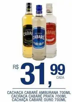 DB Supermercados Cachaça cabaré amburana 700ml oferta