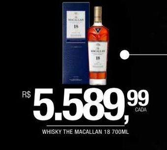 DB Supermercados Whisky the macallan 18 700ml oferta