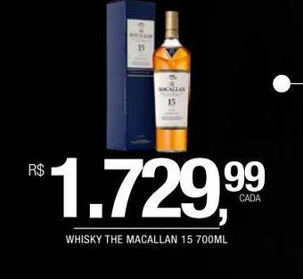DB Supermercados Whisky the macallan 15 700ml oferta