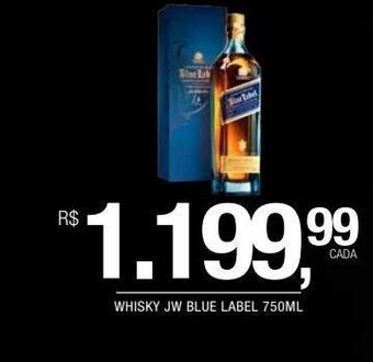 DB Supermercados Whisky jw blue label 750ml oferta