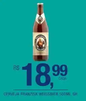 DB Supermercados Cerveja franzisk weissbier 500ml gr oferta