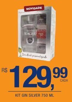 DB Supermercados Kit gin silver 750 ml oferta