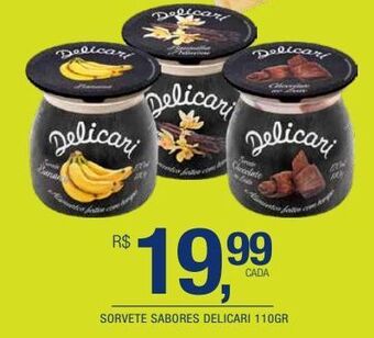 DB Supermercados Sorvete sabores delicari 110gr oferta
