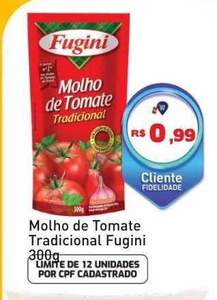 Tonin Superatacado Molho de tomate tradicional fugini 300g oferta