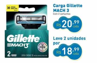 Agafarma Carga gillette mach 3 oferta