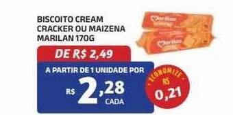Bahamas Mix Biscoito cream cracker ou maizena marilan oferta