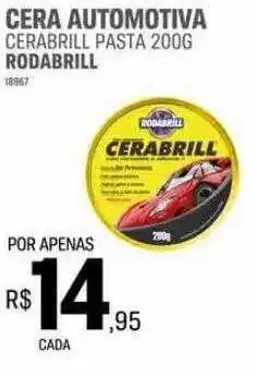 Cera automotiva cerabrill pasta rodabrill