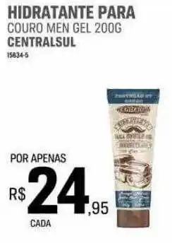 Hidratante para couro men 200g gel centrasul