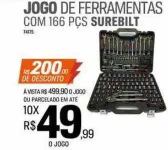 AutoZone Jogo de ferramentas com 166 pçs surebilt oferta