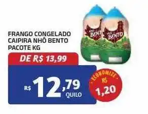 Bahamas Mix Frango congelado caipira hnô bento pacote kg oferta