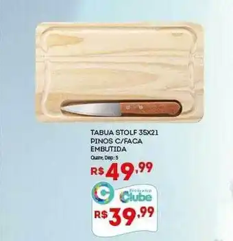Tabua stolf 35x21 pinos c faca embutida