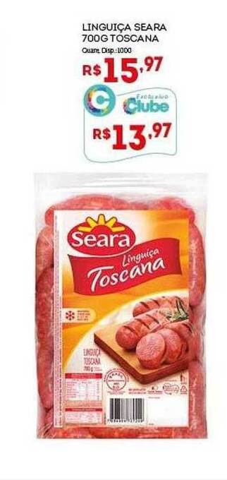 Bistek Supermercados Linguiça seara toscana oferta