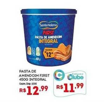 Bistek Supermercados Pasta de amendoim first integral oferta