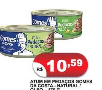 Bramil Supermercados Atum em pedaços gomes da costa - natural - óleo oferta