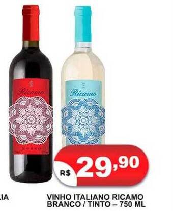 Bramil Supermercados Vinho italiano ricamo branco - tinto oferta