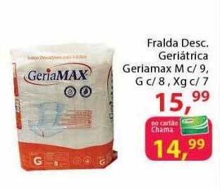 Chama Supermercados Fralda desc. geriátrica geriamax oferta