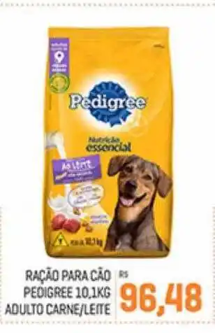 Cidade Supermercados Ração para cão pedigree adulto carne-leite oferta