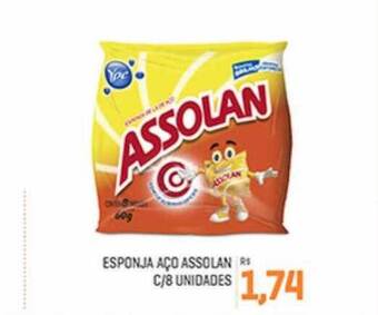 Cidade Supermercados Esponja aço assolan c-8 oferta