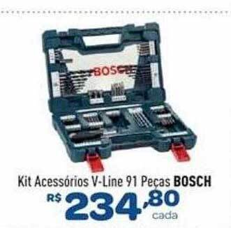 Comjol Kit acessórios v-line 91 peças bosch oferta