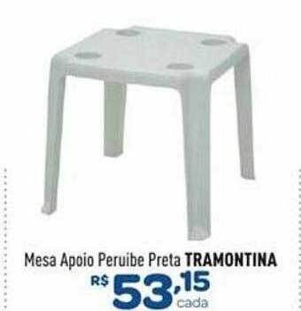 Comjol Mesa apoio peruibe preta tramontina oferta