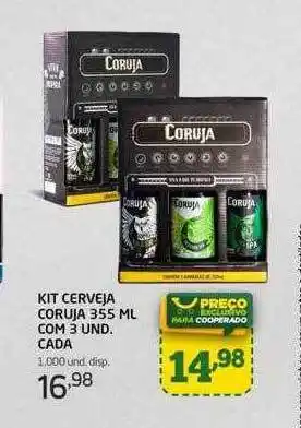 Cooper Kit cerveja coruja com 3 und. cada oferta