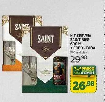 Cooper Kit cerveja saint bier + copo cada oferta