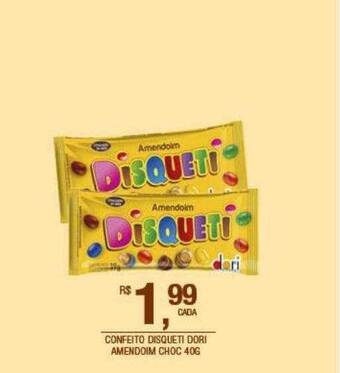 DB Supermercados Confeito disqueti dori amendoim choc oferta