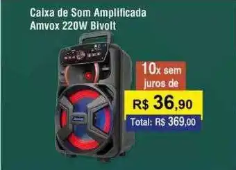 Copercana Caixa de som amplificada amvox 220v bivolt oferta