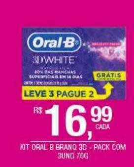 Kit oral b branq 3d