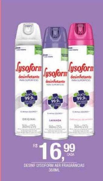 DB Supermercados Desinf lysoform aer fragrancias oferta