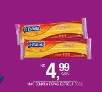 DB Supermercados Mac semola espag estrela oferta