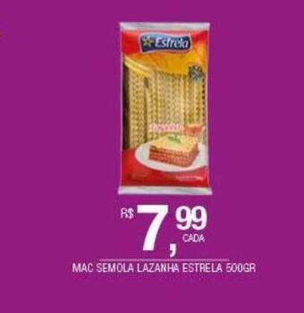 DB Supermercados Mac semola lazanha estrela oferta