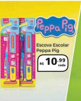 Escova escolar peppa pig