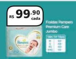 Fraldas pampers premium care jumbo
