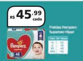 Drogasmil Fraldas pampers supersec hiper oferta