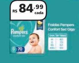 Drogasmil Fraldas pampers confort sec giga oferta