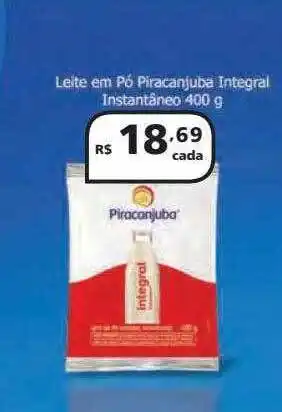Drogasmil Leite em pó piracanjuba integral instantâneo oferta